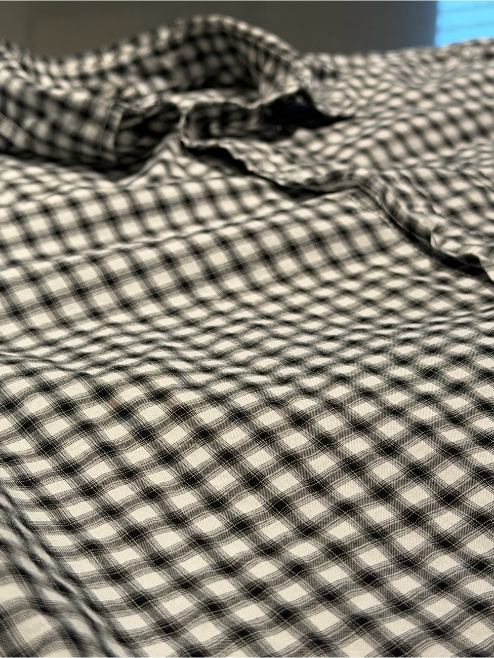Vans Black and White Checked Button-Down Shirt